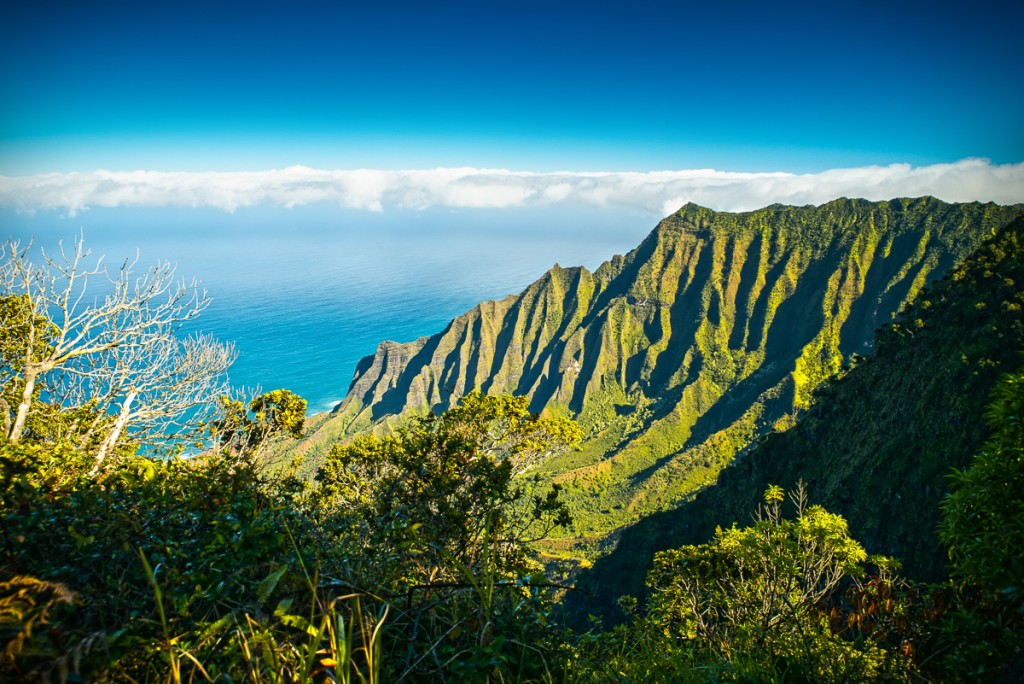 View from the Kalalau Lookout on Kauai, Hawaii