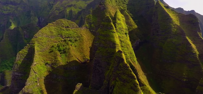 Aerial Video of Kalalau Trail