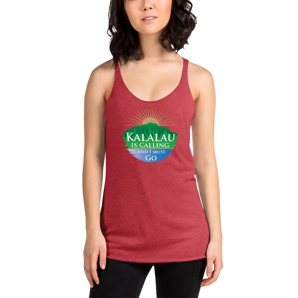 Kalalau Trail Women's Racerback Tank - Calling Design - Image 8