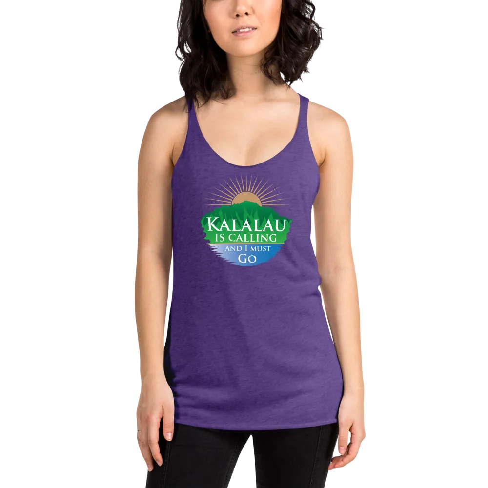 Kalalau Trail Women's Racerback Tank - Calling Design - Image 5