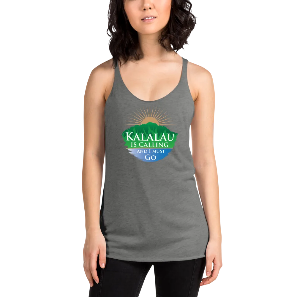 Kalalau Trail Women's Racerback Tank - Calling Design - Image 3