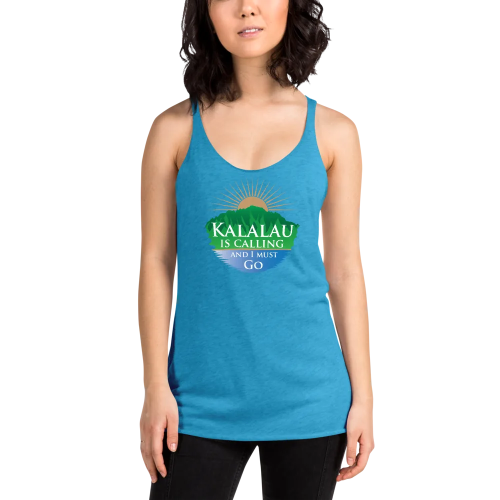 Kalalau Trail Women's Racerback Tank - Calling Design - Image 7
