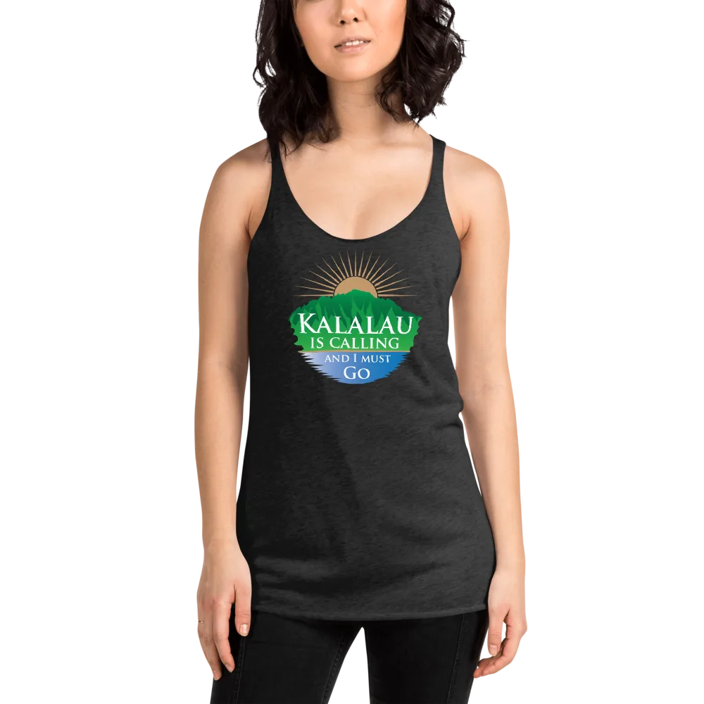 Kalalau Trail Women's Racerback Tank - Calling Design - Image 2