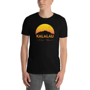 Kalalau Trail Short-Sleeve Unisex T-Shirt - Sunset Design