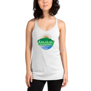 Kalalau Trail Women's Racerback Tank - Calling Design