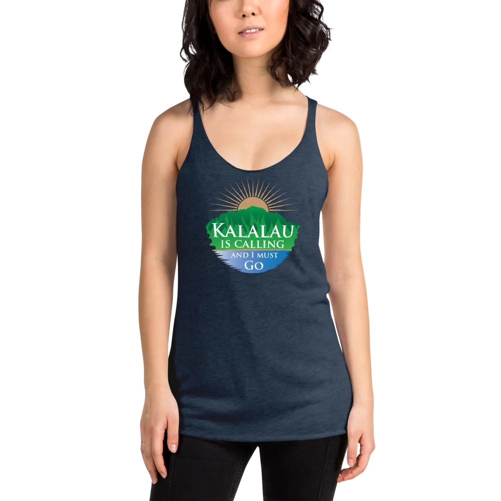 Kalalau Trail Women's Racerback Tank - Calling Design - Image 4