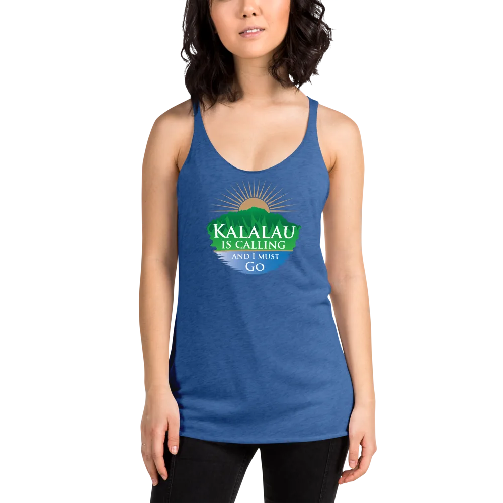 Kalalau Trail Women's Racerback Tank - Calling Design - Image 6