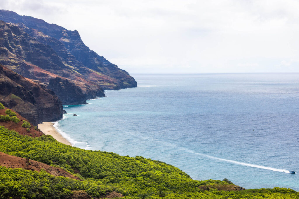 First View of Kalalau Beach from Red Hill