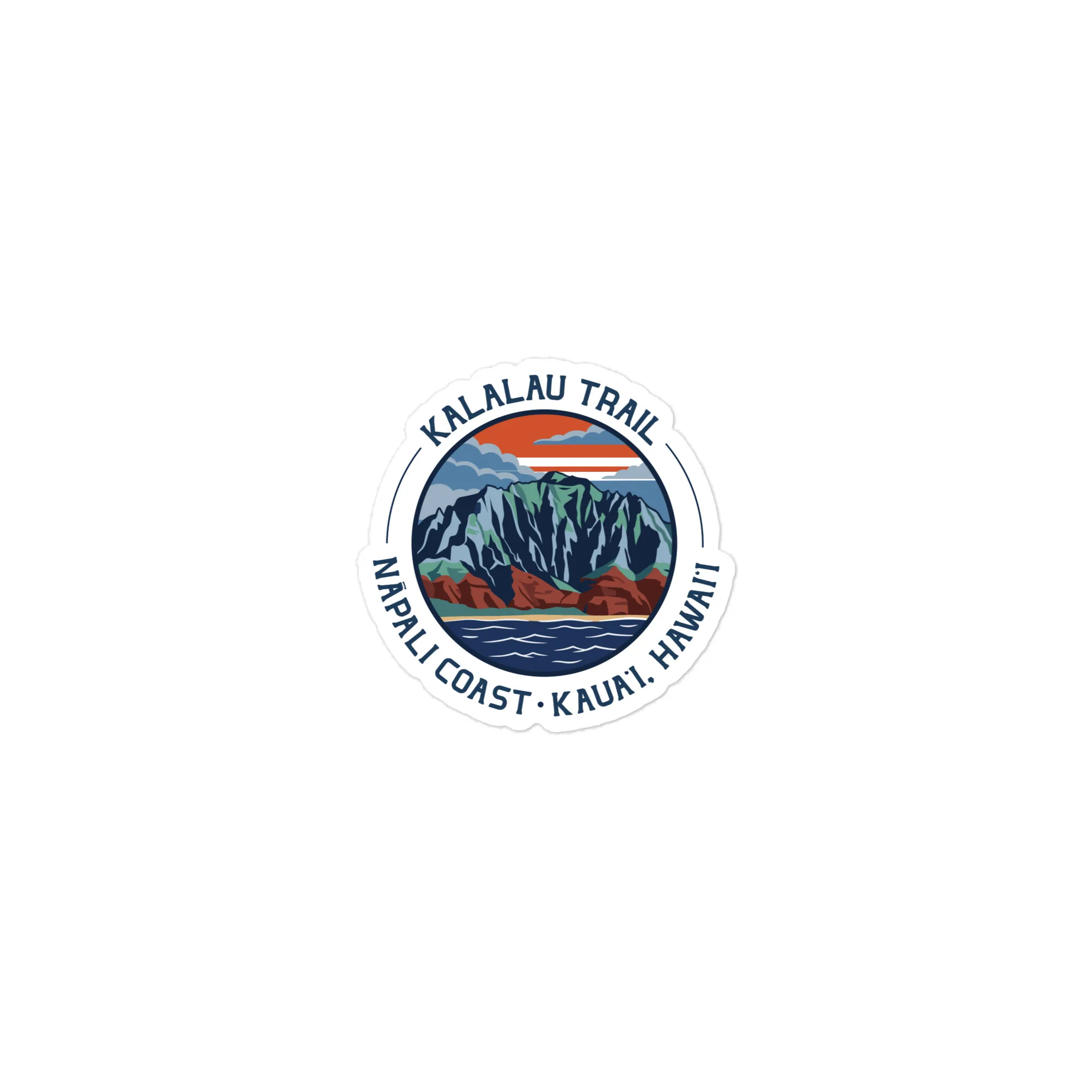 Kalalau Trail Logo Die-cut stickers - Image 5
