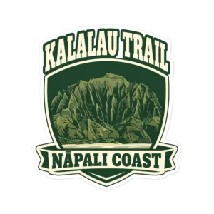 Kalalau Trail Badge Die-cut stickers