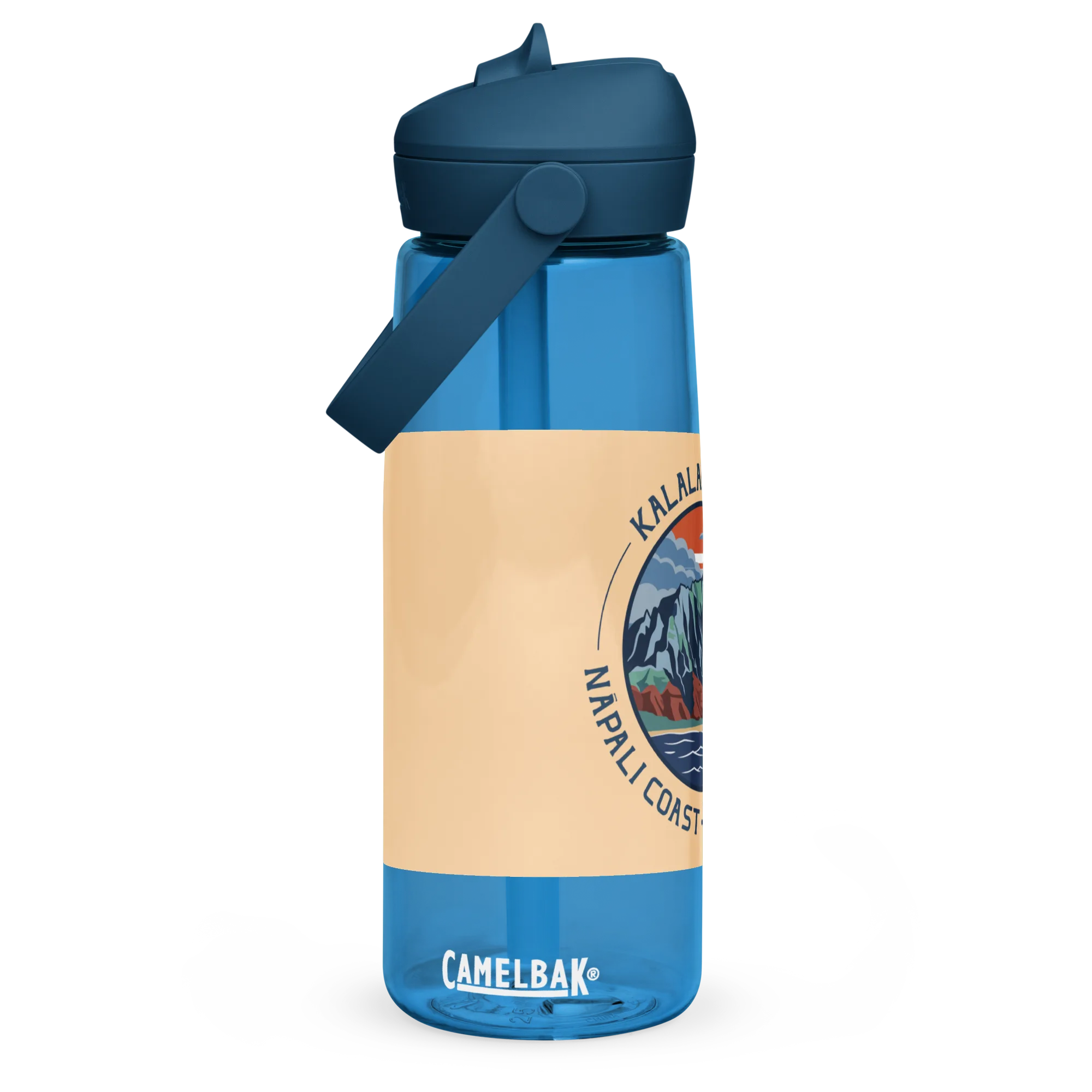 Kalalau Trail Logo Flip straw water bottle