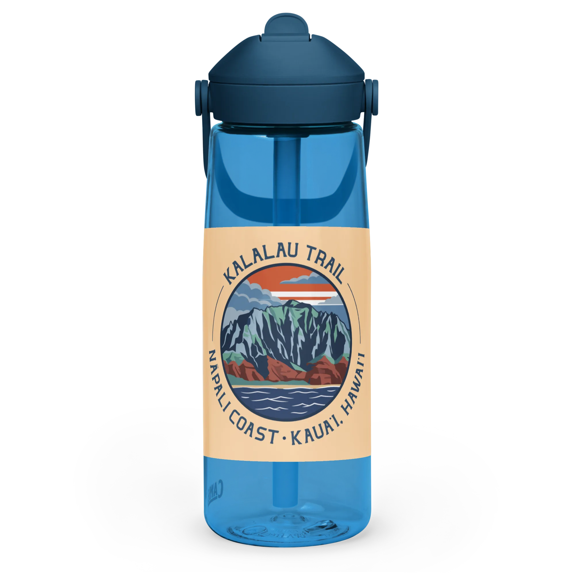 Kalalau Trail Logo Flip straw water bottle - Image 3