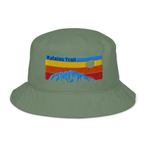 Kalalau Trail Sunset Organic bucket hat