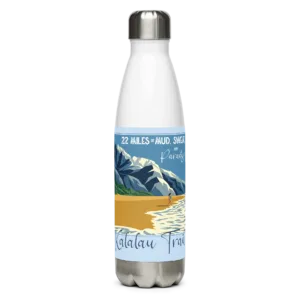 Kalalau Trail 22 miles Stainless steel water bottle