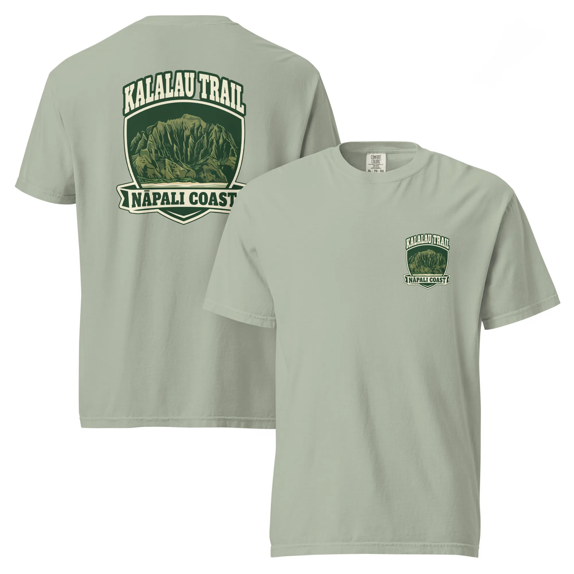 Kalalau Trail Badge Unisex garment-dyed heavyweight t-shirt - Image 14