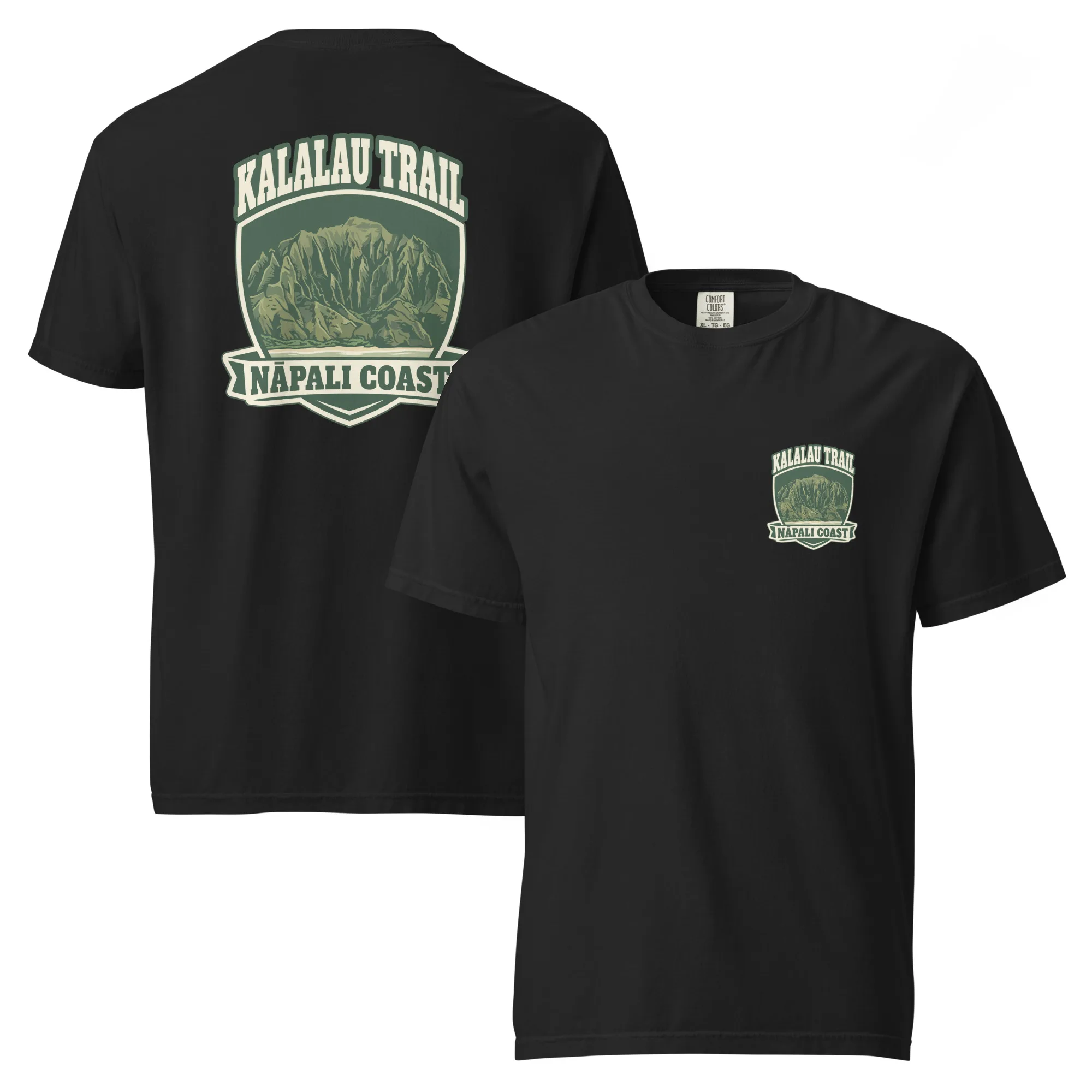 Kalalau Trail Badge Unisex garment-dyed heavyweight t-shirt - Image 2