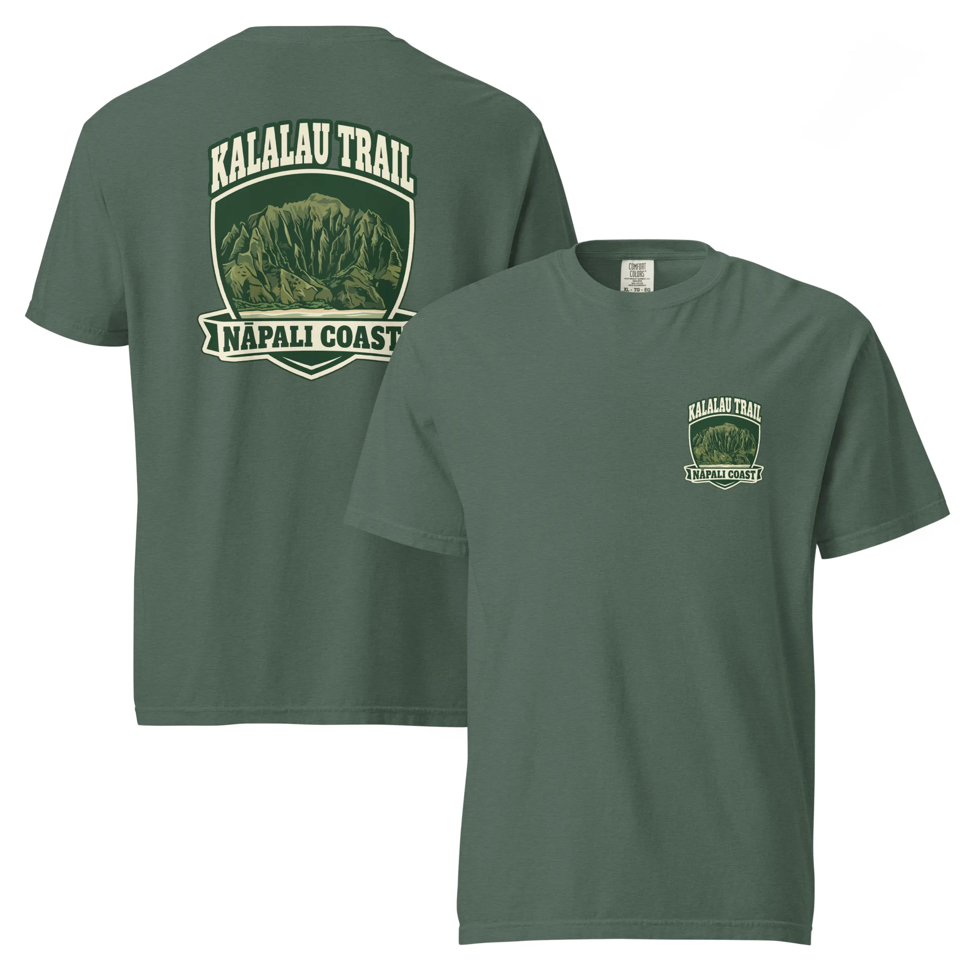 Kalalau Trail Badge Unisex garment-dyed heavyweight t-shirt - Image 6