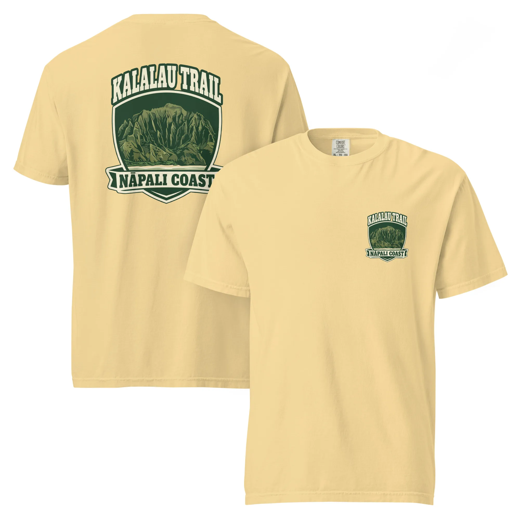 Kalalau Trail Badge Unisex garment-dyed heavyweight t-shirt - Image 15