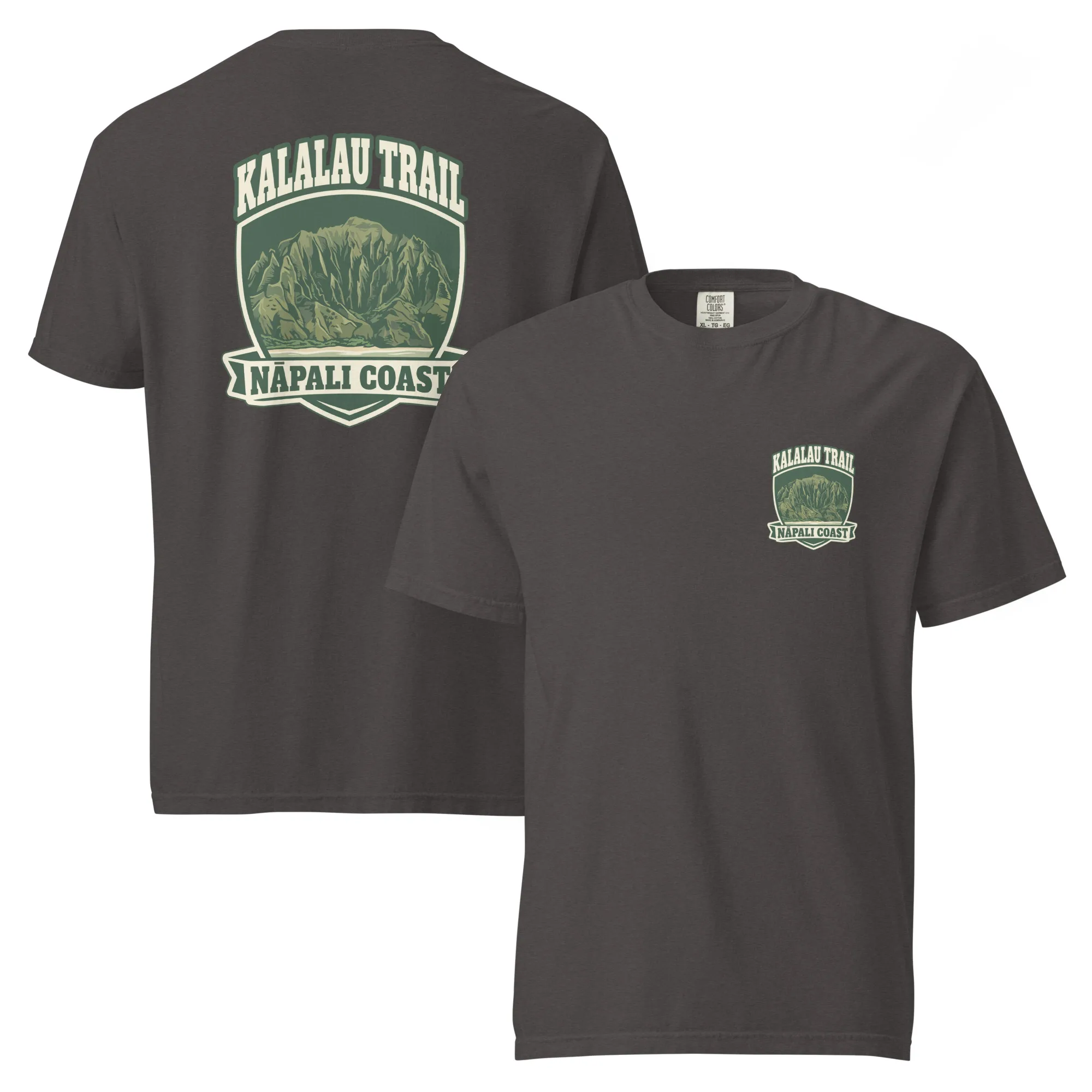 Kalalau Trail Badge Unisex garment-dyed heavyweight t-shirt - Image 3
