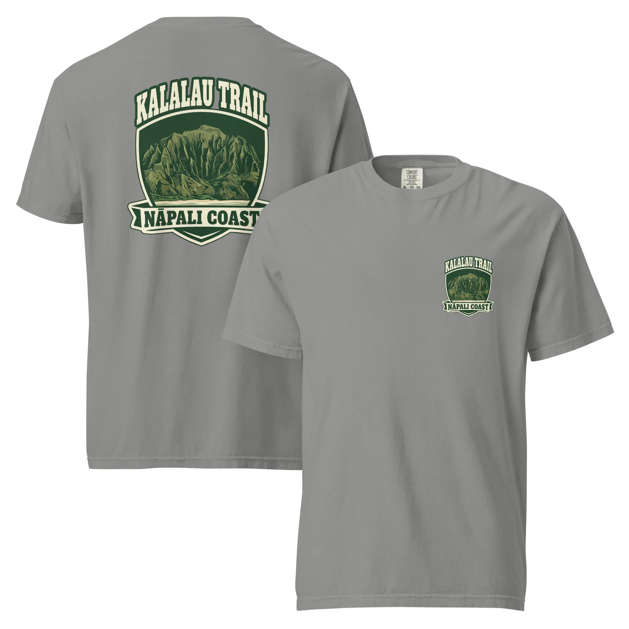 Kalalau Trail Badge Unisex garment-dyed heavyweight t-shirt - Image 11