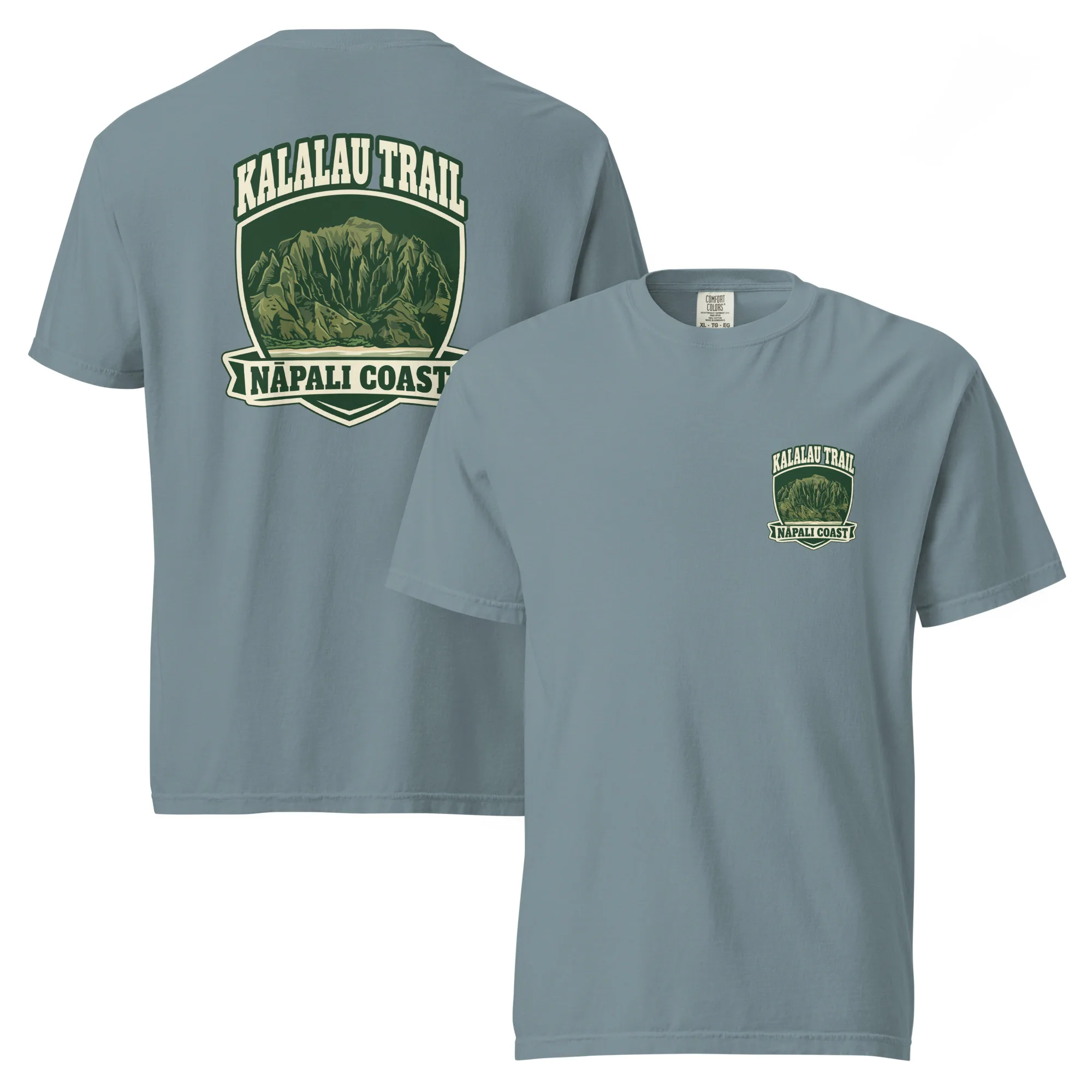 Kalalau Trail Badge Unisex garment-dyed heavyweight t-shirt - Image 10