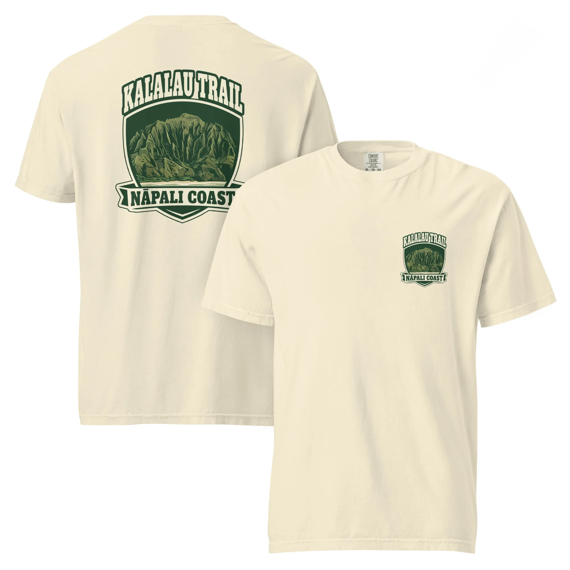 Kalalau Trail Badge Unisex garment-dyed heavyweight t-shirt - Image 16