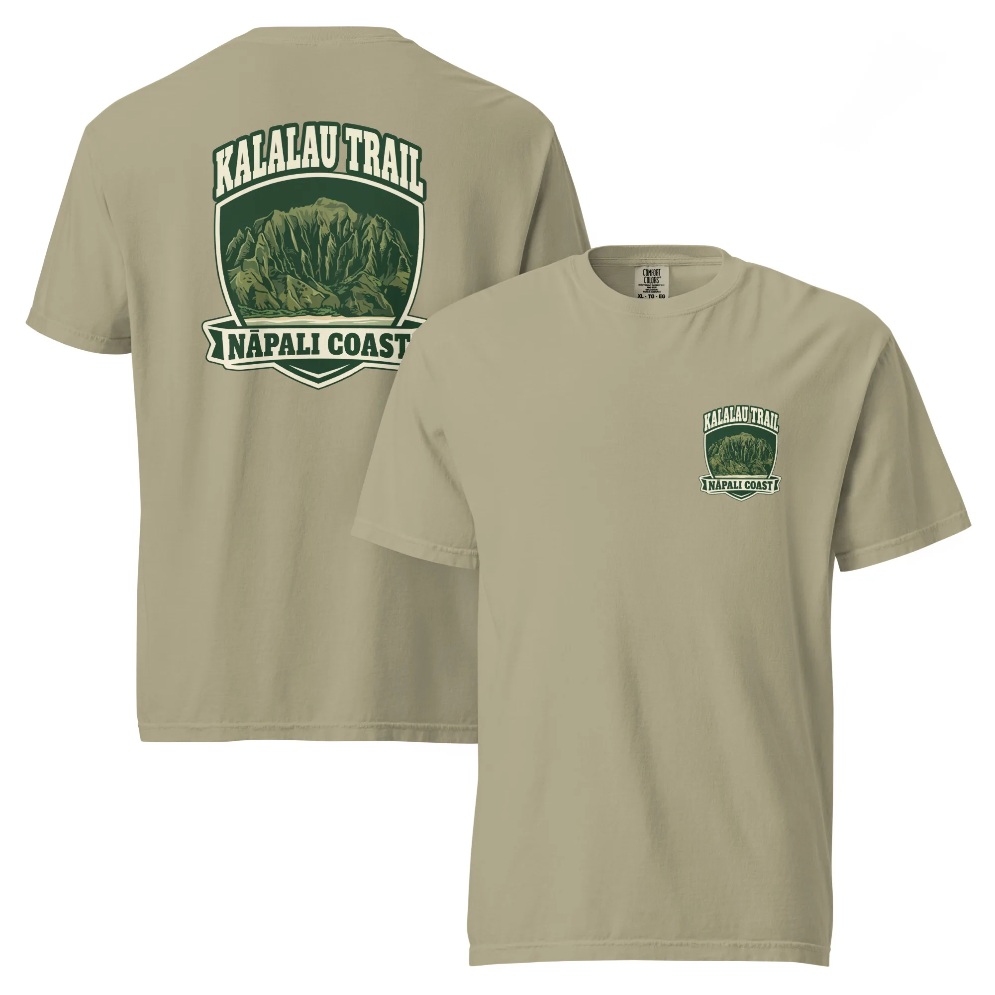 Kalalau Trail Badge Unisex garment-dyed heavyweight t-shirt - Image 13