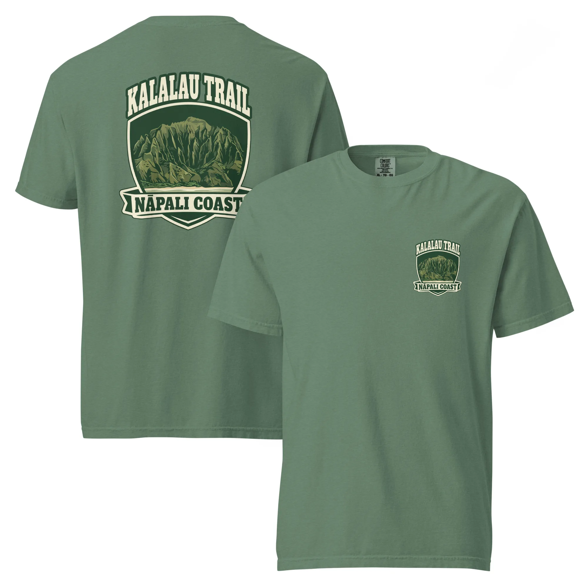 Kalalau Trail Badge Unisex garment-dyed heavyweight t-shirt - Image 8