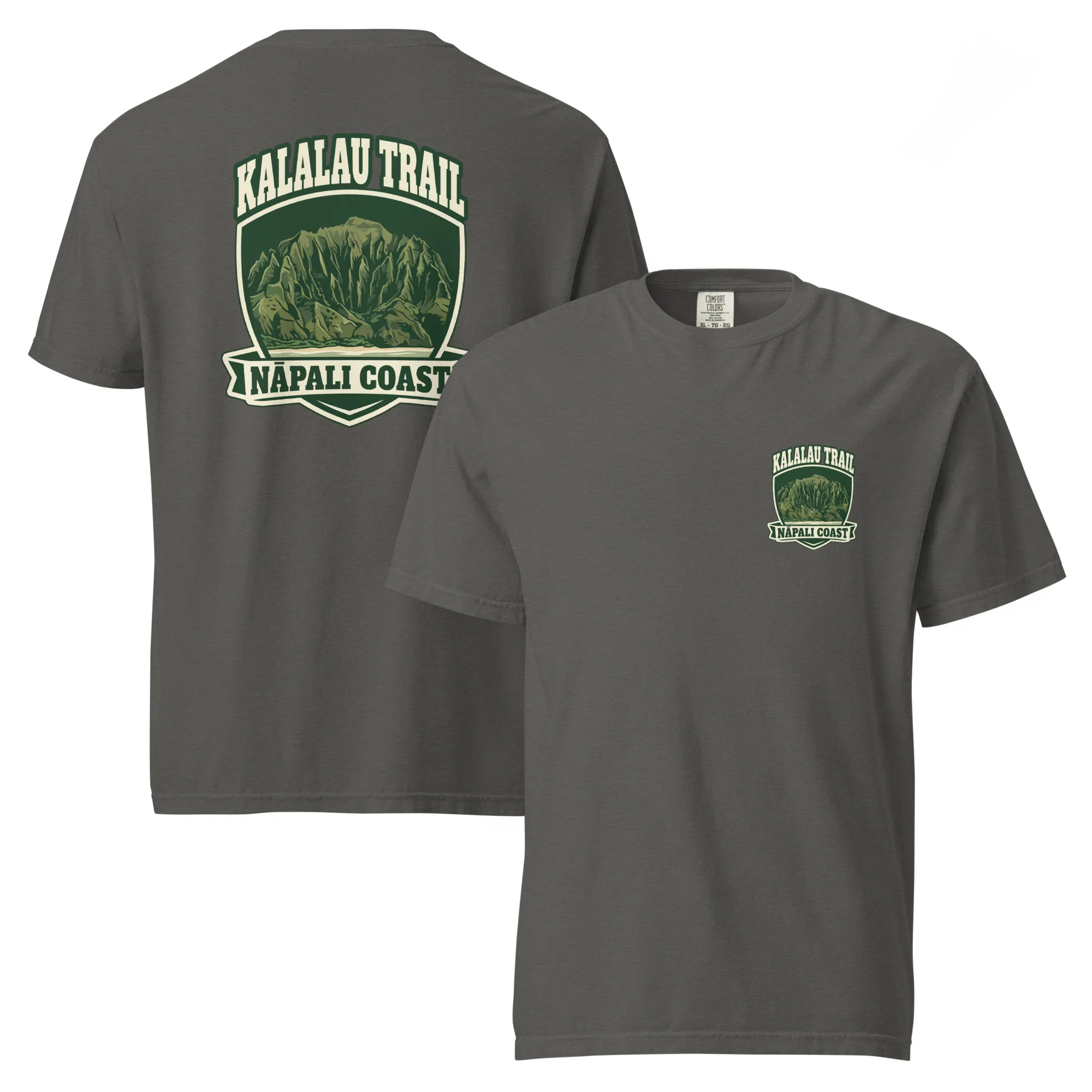 Kalalau Trail Badge Unisex garment-dyed heavyweight t-shirt - Image 5