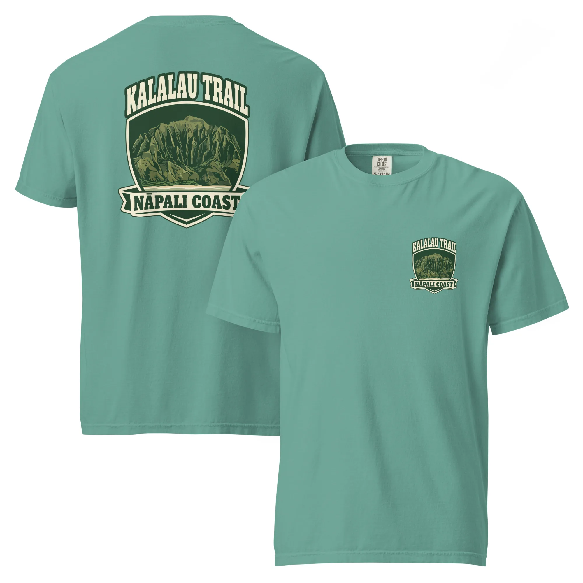 Kalalau Trail Badge Unisex garment-dyed heavyweight t-shirt - Image 12
