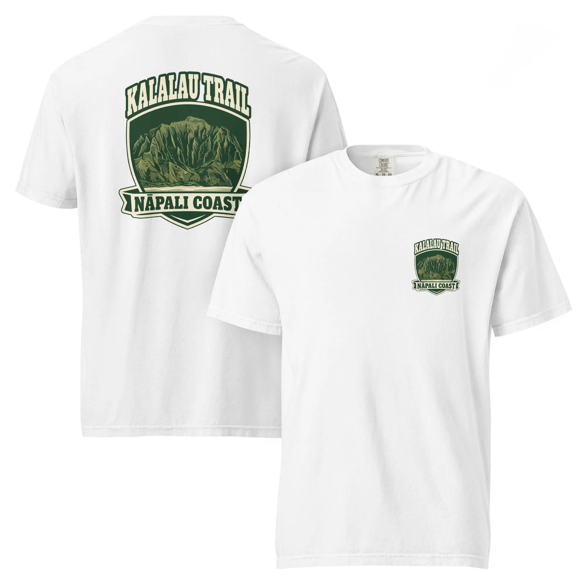 Kalalau Trail Badge Unisex garment-dyed heavyweight t-shirt - Image 17