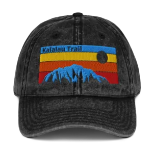 Kalalau Trail Sunset Vintage Cotton Twill Cap