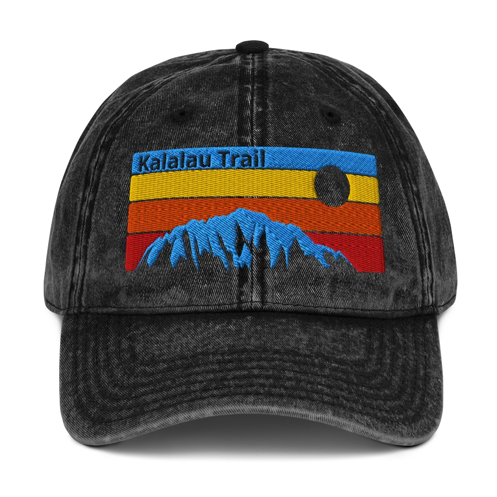 Kalalau Trail Sunset Vintage Cotton Twill Cap