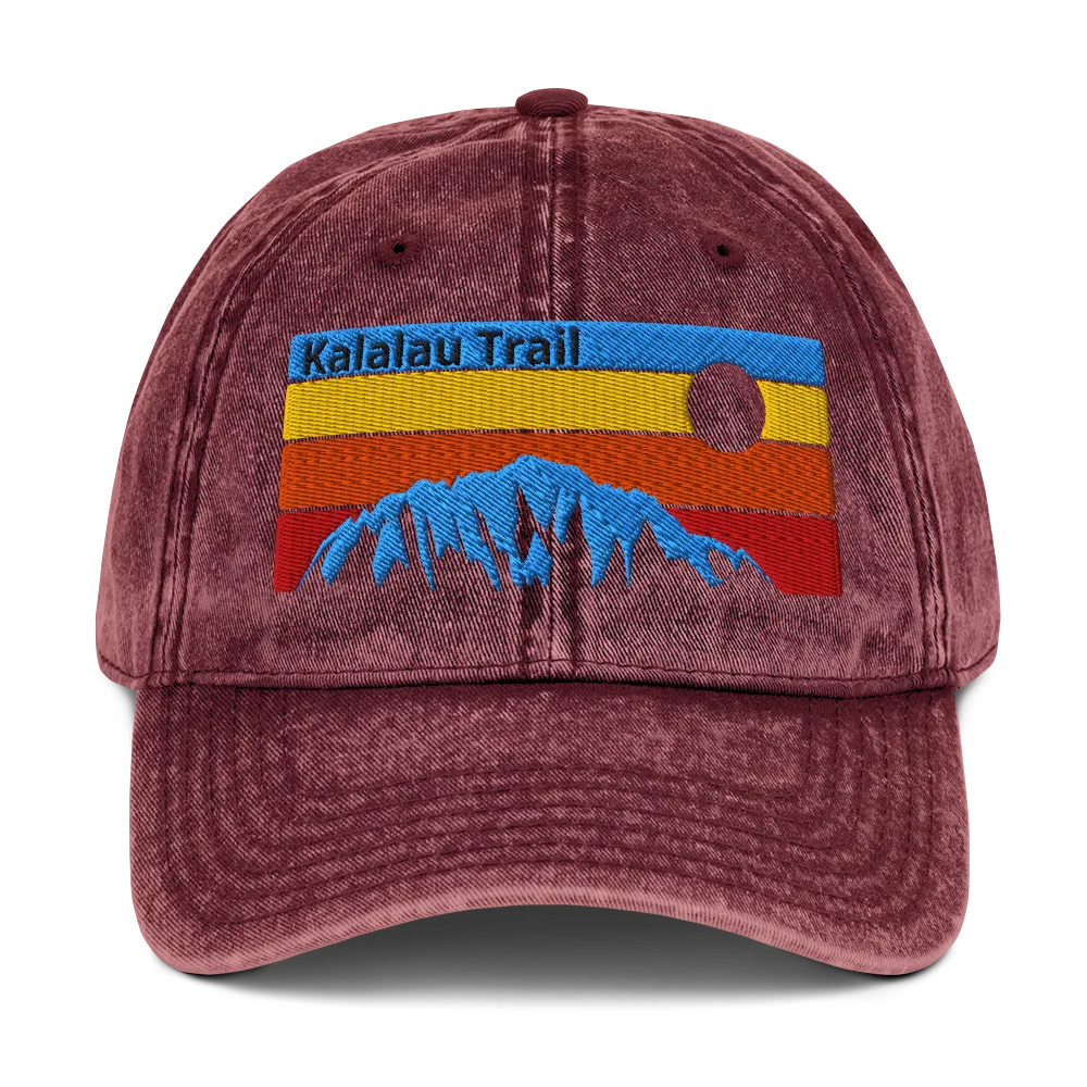 Kalalau Trail Sunset Vintage Cotton Twill Cap - Image 9