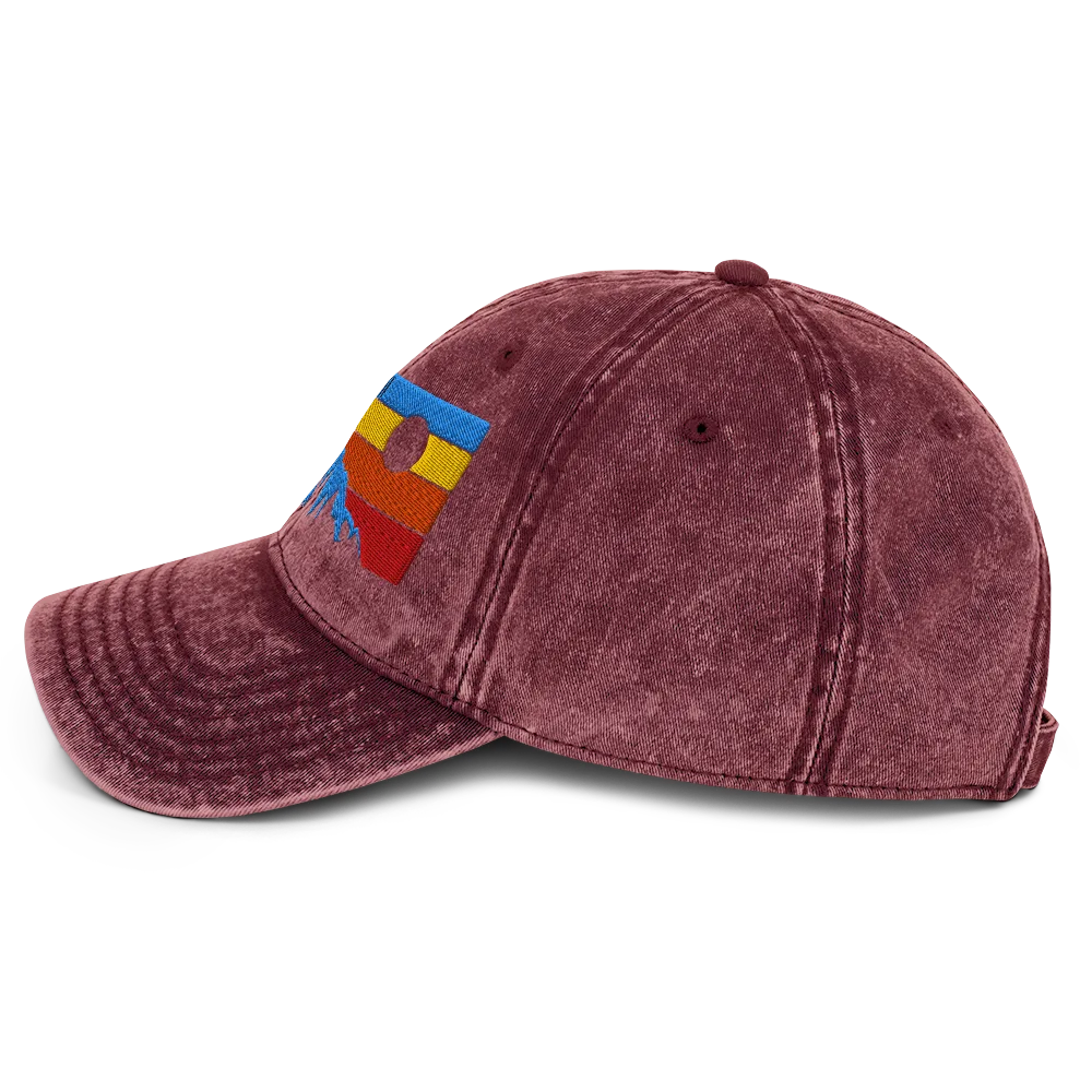 Kalalau Trail Sunset Vintage Cotton Twill Cap - Image 11