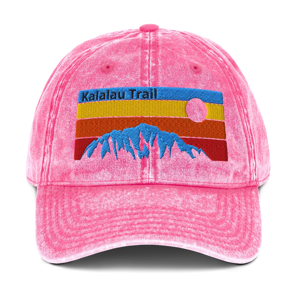 Kalalau Trail Sunset Vintage Cotton Twill Cap - Image 13